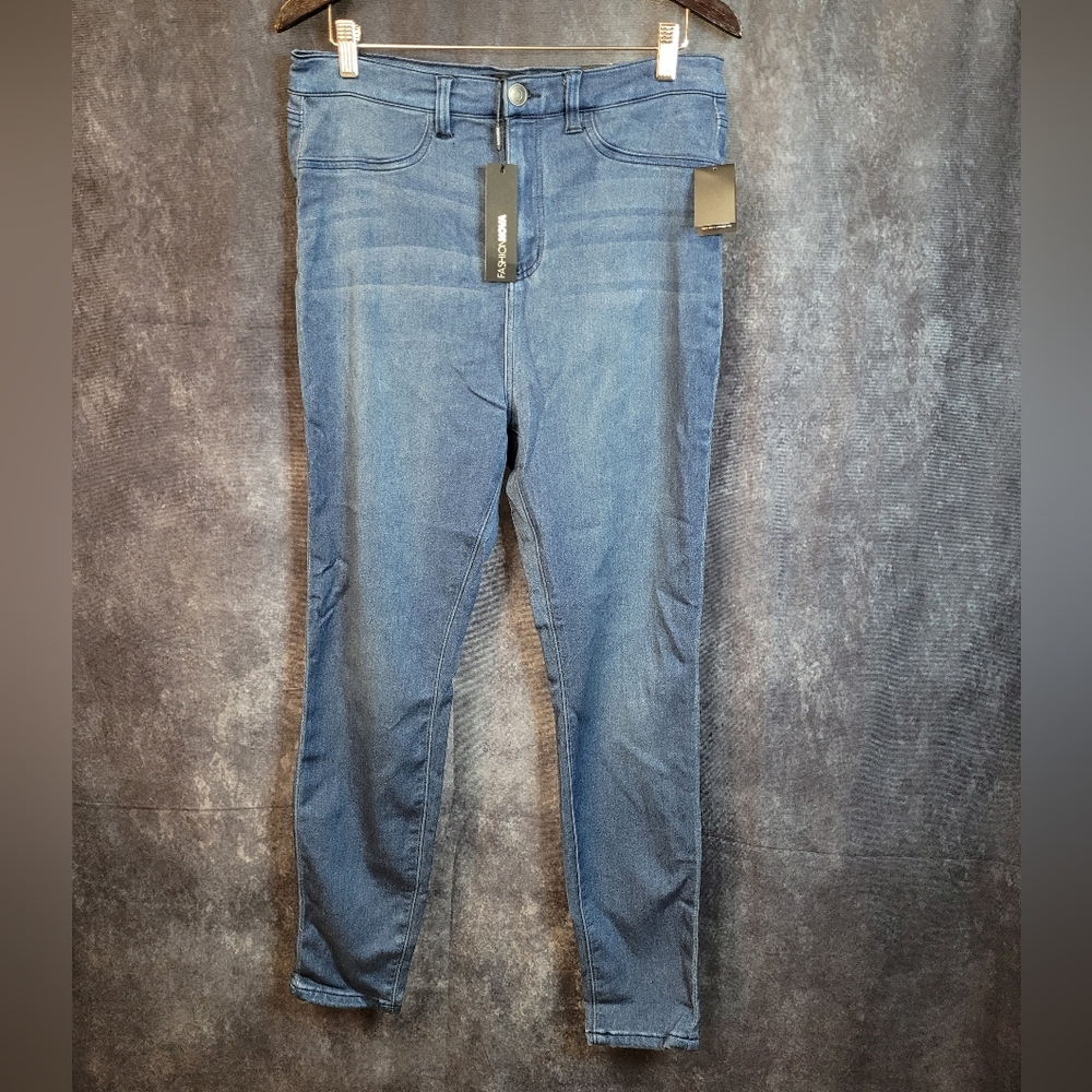 ✨️3/$25✨️ NWT Plus Size Fashion Nova Women's Blue Skinny Jeans